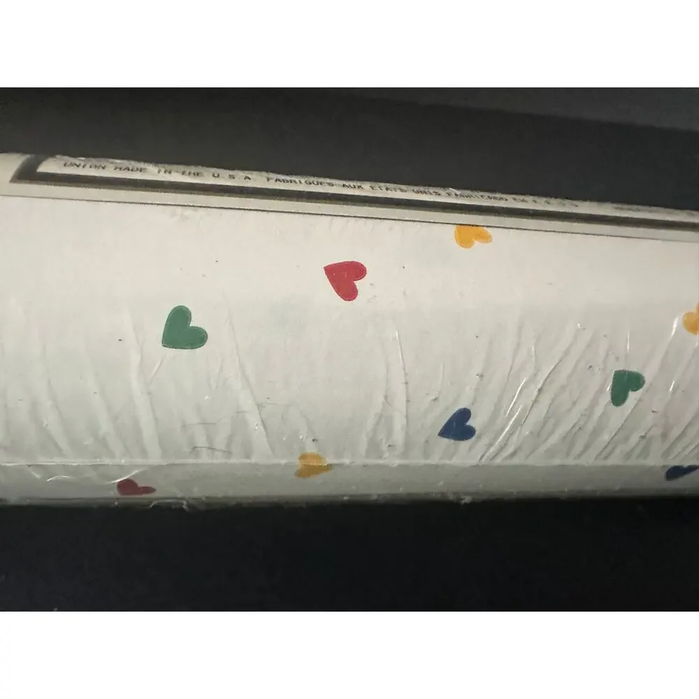 VTG Eisenhart Wallcoverings Wallpaper Rainbow Hearts 56.2 s.f. 20.5